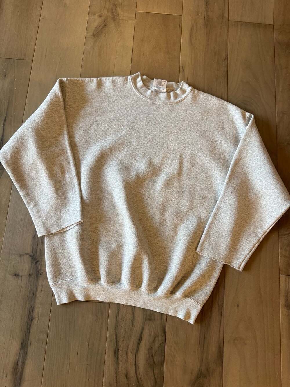 Vintage Tultex Heavyweight Heather Gray Crewneck Sweatshirt Large